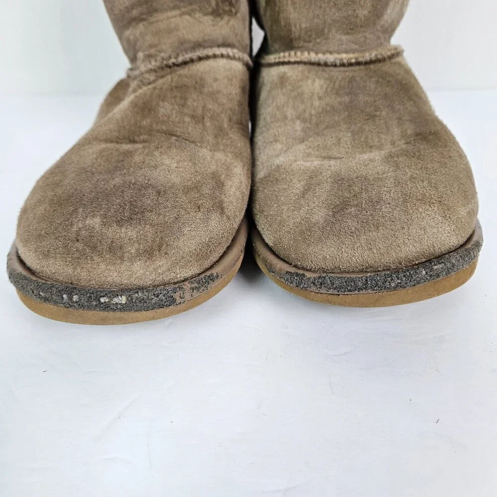 UGG Kids' Classic II Shine Shearling Pull On Boot Tan 5